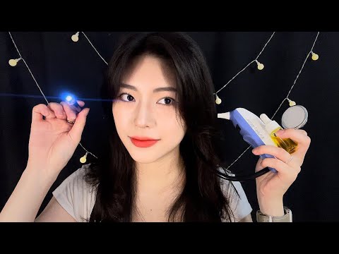 ASMR 귀청소 고인물 들어오세요 | 자극적인 귀청소 | rough ear cleaning | 체온계 | 청진기 | thermometer | stethoscope