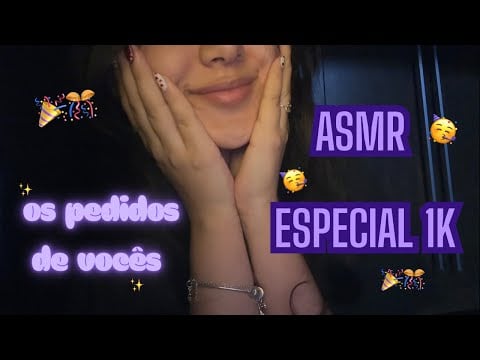 ASMR CASEIRINHO - Com os pedidos de vocês (tappings na tela, sons de boca, tampas de embalagens) ✨💖