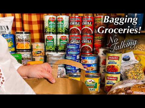 ASMR~Request~Bagging Your Groceries! (No Talking Version) Old Time Store! Looped 3X for length.