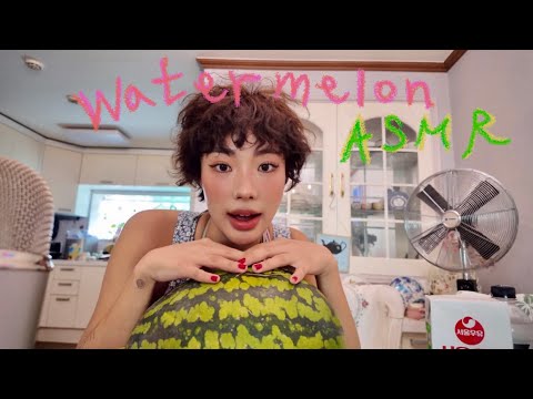 수박화채와 함께 슬기롭게 여름나기 🍉 | ASMR cooking (mukbang, 이팅사운드, whisper, 위스퍼링)