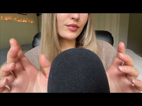 ASMR | Slowed down asmr (eyebrow rubbing, hand movements, mic scratching, + )