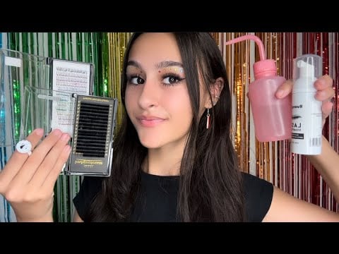 ASMR| The BEST pride EYELASH extension PLACE🌈