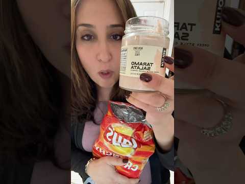 Caviar and Lays Chips #mukbang #eatingsounds #asmr #snacks #chips #caviar #shorts #fyp