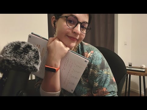 Sakızlı ASMR Türkçe Roleplay | Sana Kütüphanede Sessizce Almanca Çalıştırıyorum 🤫