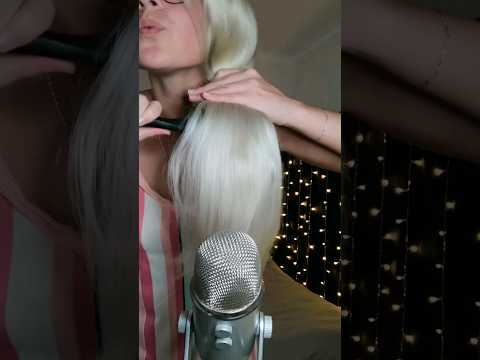 ASMR HAIR BRUSHING #asmr #shorts #hair #brushing