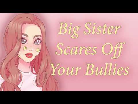 ASMR Big Sister Scares Away your bullies