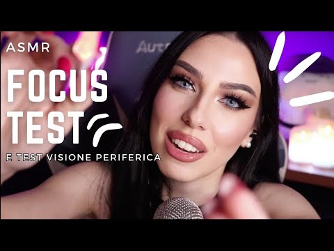 ASMR Test visione periferica + focus test estremamente veloce [segui le mie istruzioni con giochi]