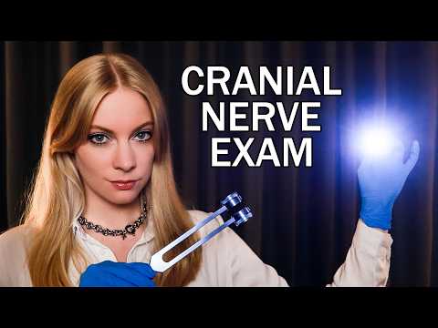 ASMR Cranial Nerve Exam for Sleep 💤 Medical Roleplay, Soft Spoken, Eyes Closed Tests