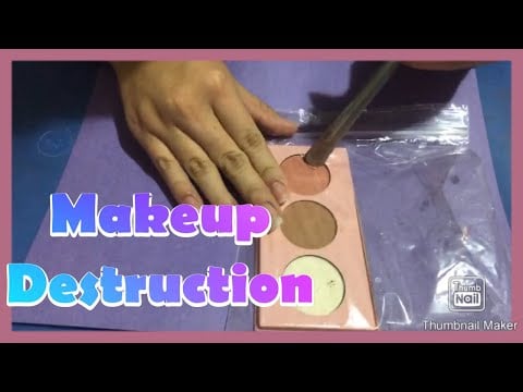 ASMR || Destroying Makeup while its in a bag