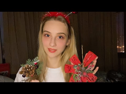 🎁🎄АСМР ОБЗОР🎄🎁 мои новогодние игрушки 🎁