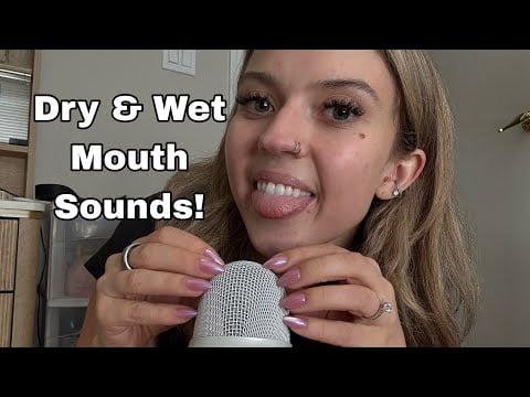 ASMR| Slow into Fast Mouth Sounds! + Long Nail Mic Scratching 