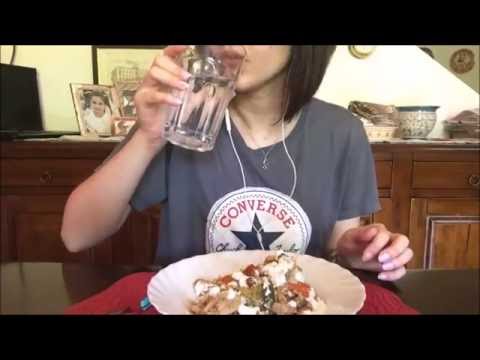 ASMR Eating Asian Rice and Walnuts