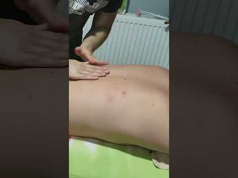 THE MOST RELAXING MASSAGE FOR BACK, NECK AND WAIST REGION #satisfying #relaxing #asmr #shorts