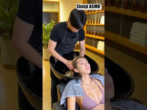 【ASMR】 Head massage to Asian woman  #asmrsounds
