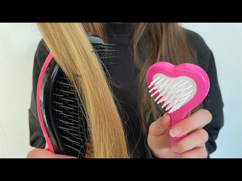 ASMR Brushing Your Hair | Real hair | no talking | hair brushing