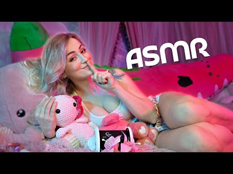 Falling Asleep Together 💖💤 Soft Plushie ASMR | Gentle Mic Tracing & Tingly Cuddles