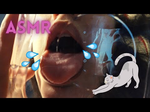 ASMR BEBENDO ÁGUA IGUAL GATO (sons de água, sons de líquido) - Mori Yumi