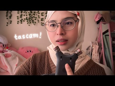 ASMR Tingly Tascam 🌸 Mouth Sounds, Hand Sounds (〃ω〃)