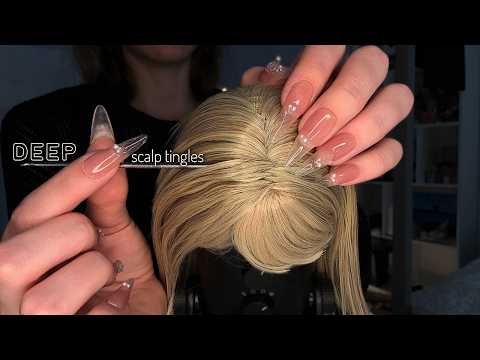 Wig ON Mic Scalp Check with Metal Tool [ASMR]