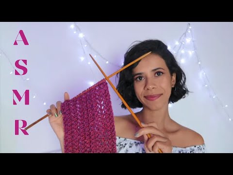 ASMR TRICOTA E FALA | SUSSURROS E SONS DE BOCA