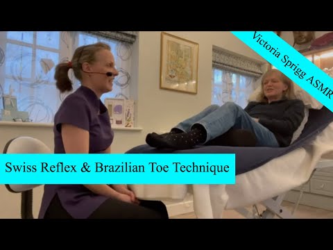 ASMR WHOLE SWISS REFLEX AND BRAZILIAN TOE TECHNIQUE with Victoria and Gail