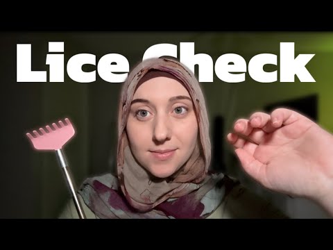 ASMR Lice Check & Removal w/ Inaudible Whispering