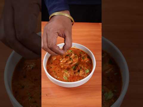🔥 ASMR Kerala Style Chicken Curry 🍗🥥 | Coconut Rich  | Satisfying Cooking Sounds #shorts #asmr