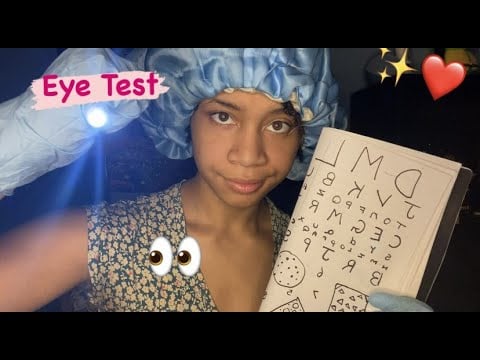 ASMR -Quick Eye Exam (Amanda)