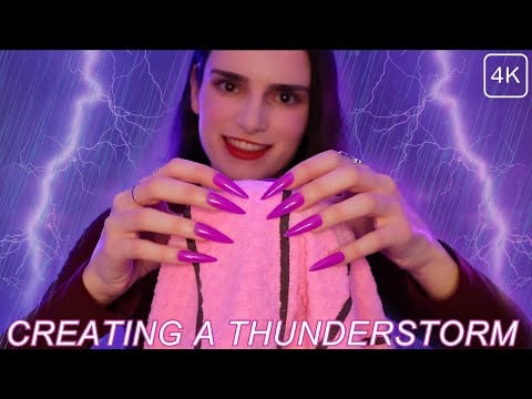 ASMR ⛈️ 1 HOUR Thunder & Rain ⚡ULTRA REALISTIC THUNDERSTORM with a TOWEL 😱 INSTANT SLEEP No Talking