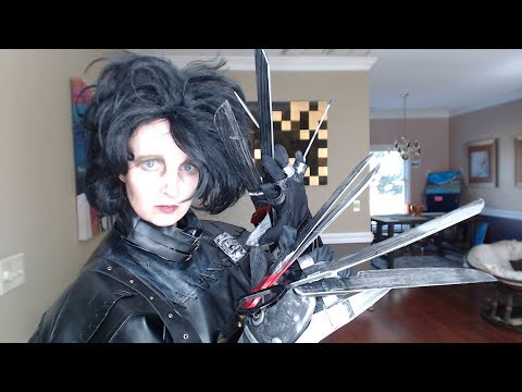 SouthernASMR Sounds ~ Edward Scissorhands Makeover for Halloween