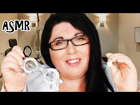 ASMR Eye Exam Optician Roleplay (Soft Spoken) (Gloves, Light Triggers, Eye Chart, Eye Prescription)