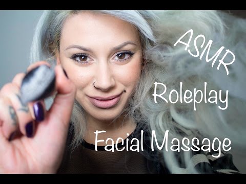 ASMR Massage Roleplay - Face Massage & Face Brushing * Whisper (Eng)