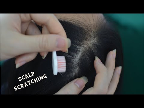ASMR Relaxing Hair Play, Hair Parting Real Person With Breathing, Snoring Sound For Anxiety Relief