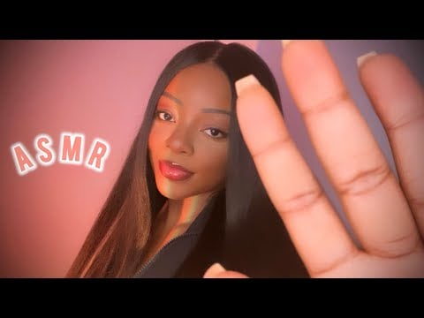 ASMR | Slow Up Close Hand Movements 🤍🌈 + Soft Whispers & Kisses Just For YOU 💋🫶🏾
