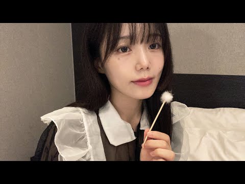 ASMR 메이드 방에서 귀청소 받으세요 주인님🖤 메이드 귀청소 롤플레이ㅣMaid Ear Cleaning Roleplay