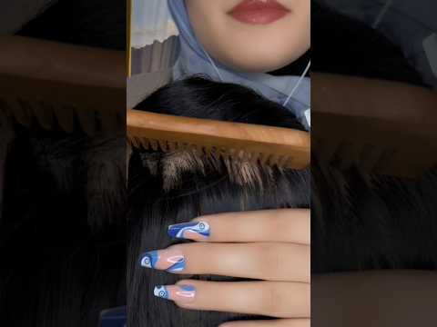 Hair Brushing 💆🏻‍♀️ #asmr #shorts #asmrmassage #asmrtriggers #satisfying #relax