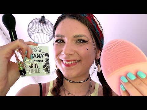 ASMR Beauty Sleep Salon - Peel-Off Mask, Skincare Routine (Personal Attention, German/Deutsch RP)