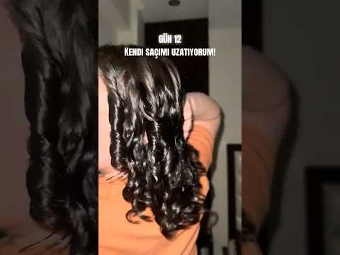 KENDİ SACIMI UZATIYORUM! #haircare #latestinbeautylineupproducts #hairtok #curlyhair #saçbakımı