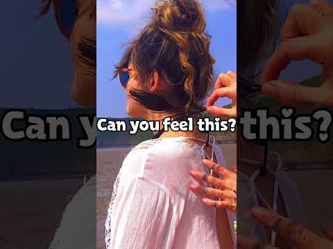 Light touch ASMR beach massage #asmrmassage #asmr #asmrsounds #realpersonasmr #relaxation #shorts