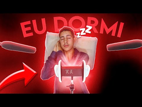 EU DORMI MUITO RÁPIDO FAZENDO ESSE ASMR!!!