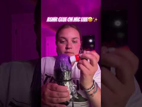 GLUE ASMR🤩 #tingles #asmr #relax #asmrtriggers #triggersforsleep #asmrvideo  #glue #asmrsounds