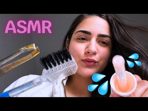 ASMR: Você veio na minha casa fazer a sua sobrancelha (Atenção Pessoal) 🤍✨