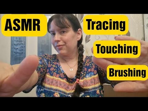 ASMR Gently Tracing Touching & Brushing your face to CALM you..