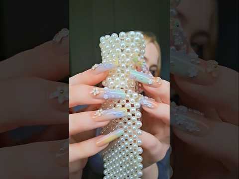 #asmr scratching on a pearl tie