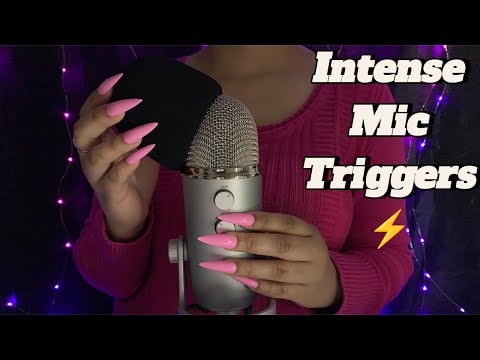 ASMR | Fast & Aggressive Mic Pumping, Swirling, Gripping, Scratching & More (Foam cover, no talking)