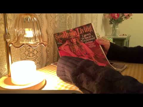 ASMR Flipping Through Magazines (Travel and Southern Living) + Comments