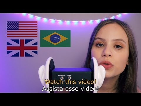 ASMR TENTANDO FALAR EM INGLÊS [VÍDEO RELAXANTE]