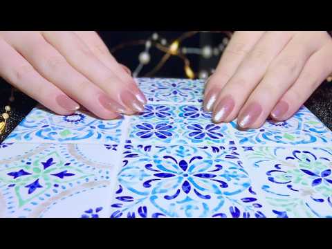 ASMR Most Popular🎖️Relaxing Tile Tapping Sounds🩵 (with background music)