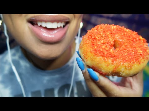 ASMR | Flamin’ Hot Cheetos Donut 🍩🔥