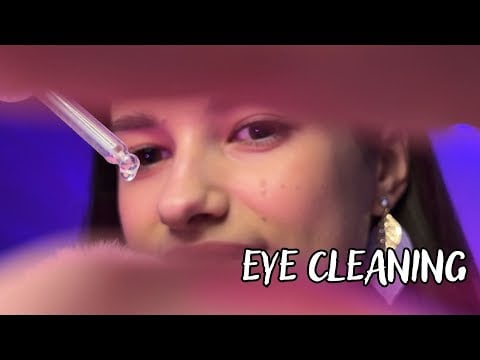 Asmr | Eye Cleaning to get you sleepy 👀😴Mouth Sounds👅
